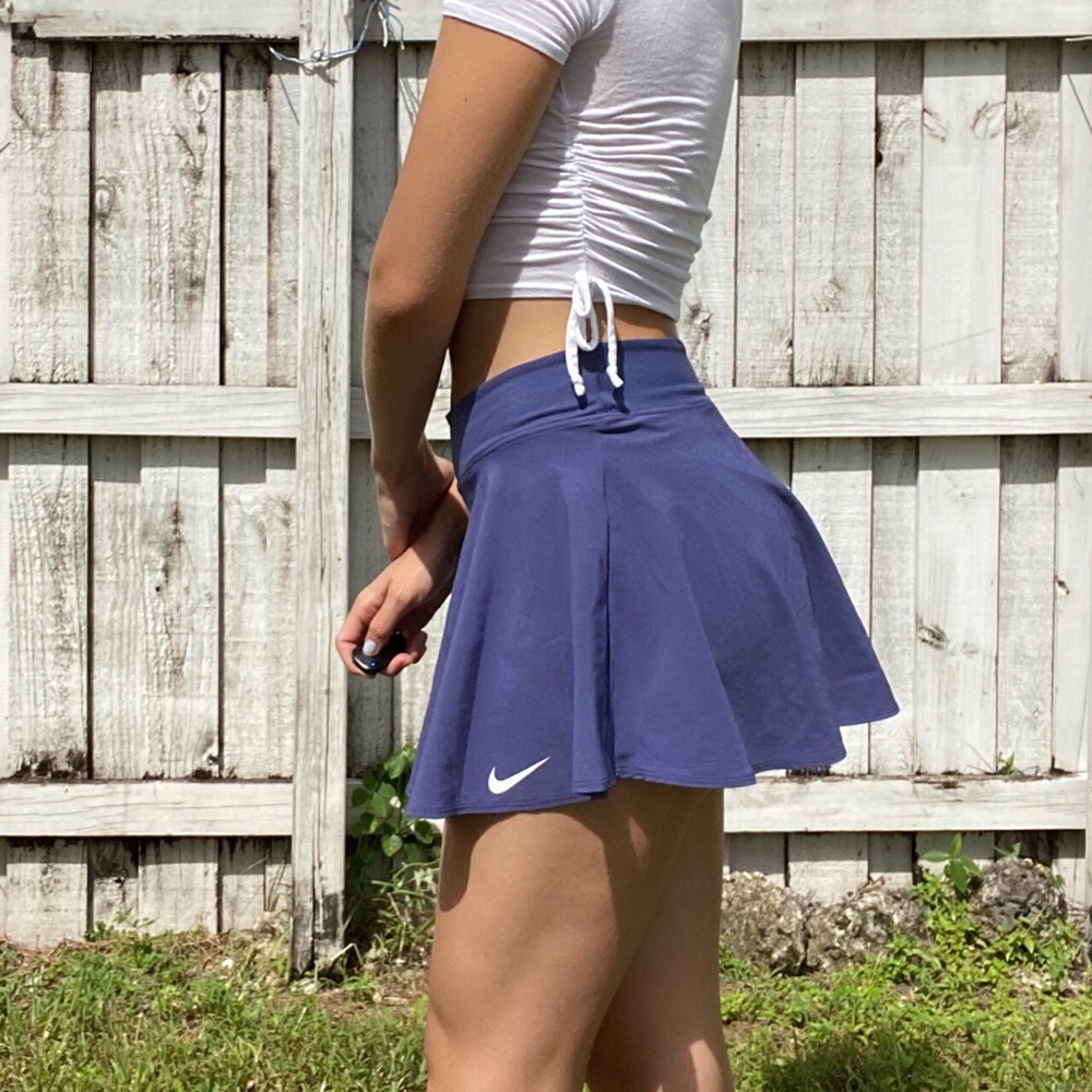 indigo nike tennis skirt
